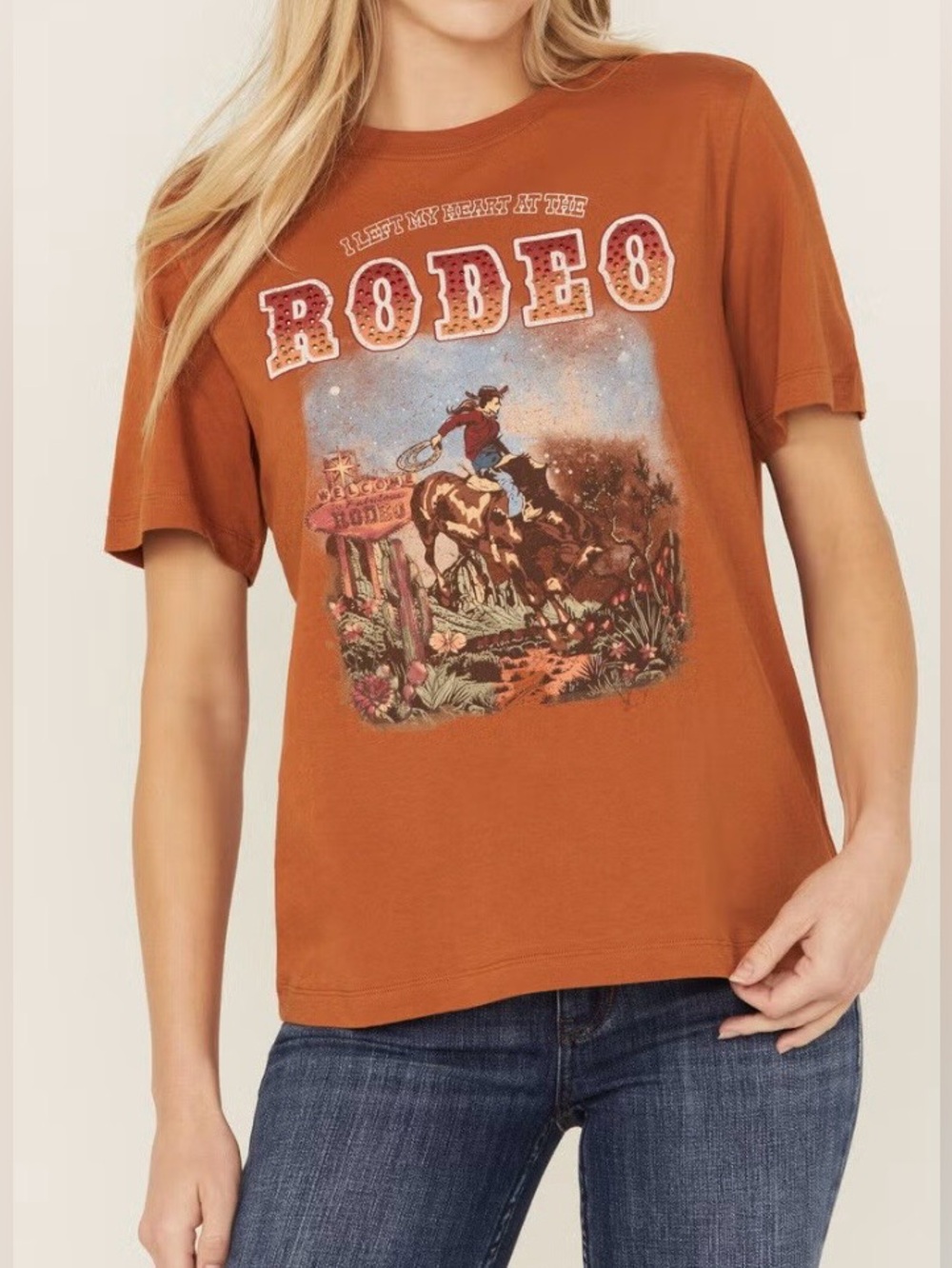 IDYLLWIND boyfriend embellished graphic tee